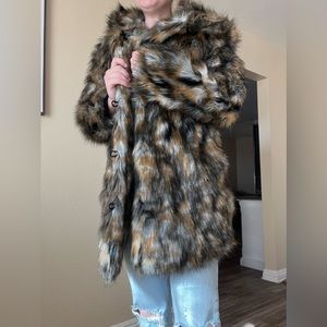 Spirithoods faux fur jacket size s
